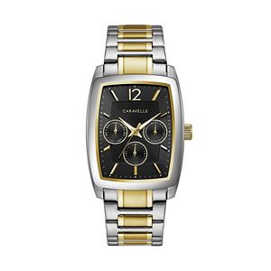 Caravelle Men's Two Tone Stainless Steel Watch - 45C113