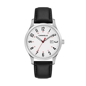 Caravelle Men's Easy Reader Leather Watch - 43B152