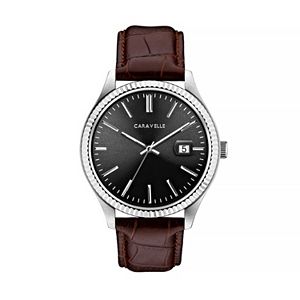 Caravelle Men's Leather Watch - 43B156