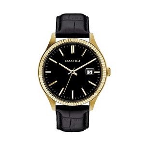 Caravelle Men's Leather Watch - 44B118