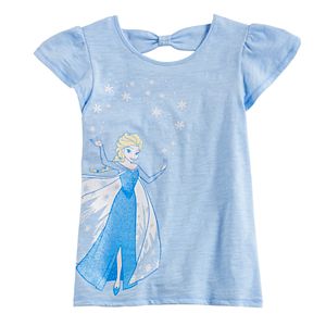 Disney's Frozen Elsa Girls 4-10 Flutter Cross-Back Tee by Jumping Beans®