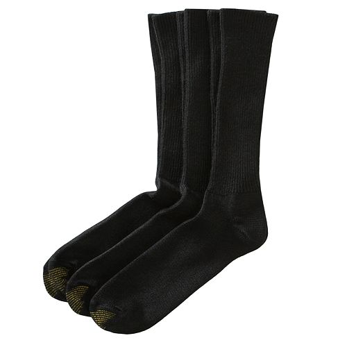 Extended Size GOLDTOE 3pk. Fluffies Crew Socks