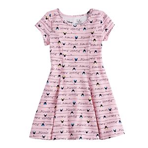 Disney's Minnie Mouse Girls 4-10 Curved Seam Skater Dress by Jumping Beans®
