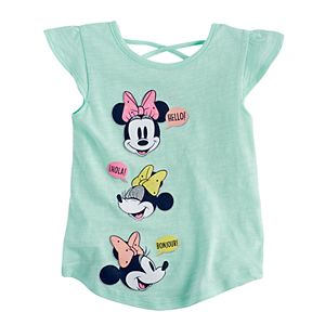 Disney's Minnie Mouse Toddler Girl Flutter-Sleeved Tee by Jumping Beans®!
