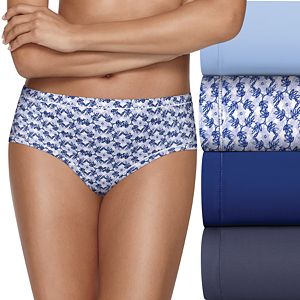 Hanes Ultimate 4-pack Comfort Microfiber Cool Comfort Low Rise Brief Panty HXMFBF