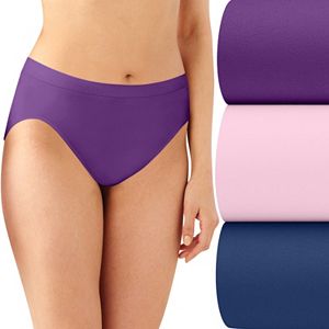 Bali 3-pk. Comfort Revolution Seamless Hi-Cut Briefs AK83