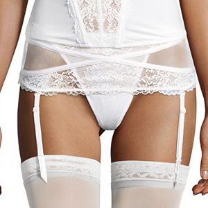 Maidenform Extra Sexy Floral Lace Garter Belt MFB102