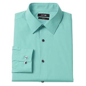 Men's Apt. 9®  Slim-Fit Stretch Spread-Collar Dress Shirt