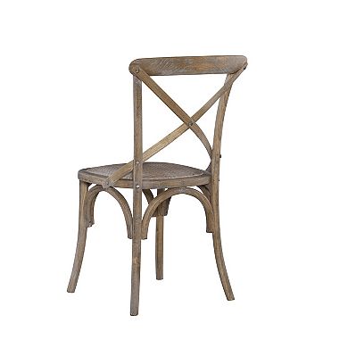 Linon Bentwood Rustic Dining Chair 2-piece Set 