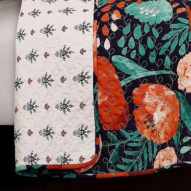 Lush Decor Poppy Garden Quilt Set