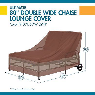 Duck Covers Ultimate 82-in. Double Chaise Lounge Chair Cover