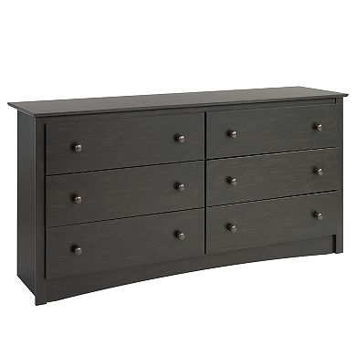 Prepac 6-Drawer Long Dresser