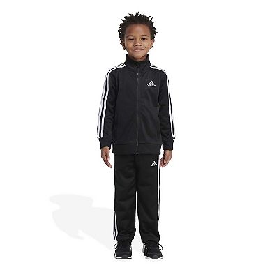 Boy's adidas Climalite Front Zip Tricot Track Jacket