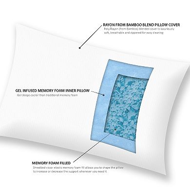 Sleep Philosophy Shredded Memory Foam Pillow