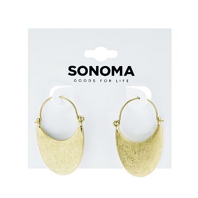 Sonoma Goods For Life® Gold Tone Half Moon Earrings