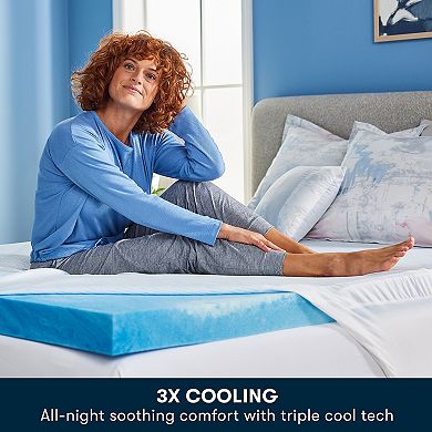 Serta® Soothing Cool® 3-Inch Gel Memory Foam Mattress Topper