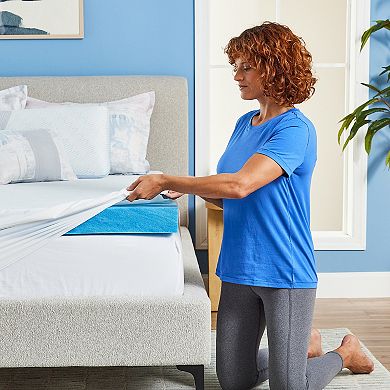 Serta Soothing Cool 3-Inch Gel Memory Foam Mattress Topper