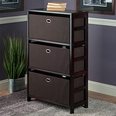 Winsome Torino Storage Cabinet & Baskets 4-piece Set