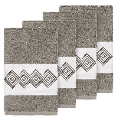 Linum Home Textiles Turkish Cotton Noah Embellished Hand Towel Set