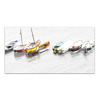 8 Whitewater Boats Italia 17" x 34" Canvas Wall Art