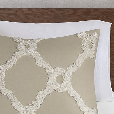 Madison Park Nollie Cotton Chenille Geometric 3-piece Comforter Set