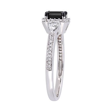 Stella Grace 10k White Gold 7/8 Carat T.W. Diamond & White Sapphire Ring