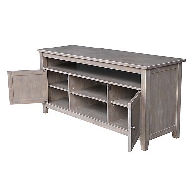 International Concepts Washed Gray Taupe TV Stand