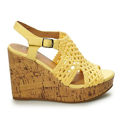 So taffy womens online wedge sandals