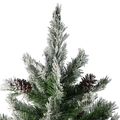 Northlight Seasonal 4-ft. Flocked Angel Pine Artificial Christmas Tree