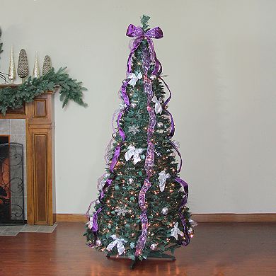 Northlight Seasonal 6-ft. Pre-Lit Pine Pop-Up Artificial Christmas Tree
