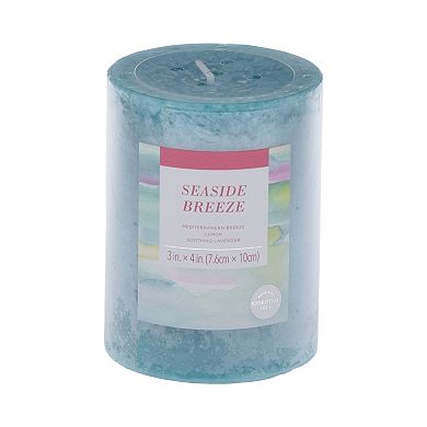 Sonoma Goods For Life® 3" x 4" Seaside Breeze Pillar Candle