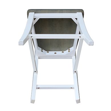  International Concepts Heather Gray Counterheight Stool