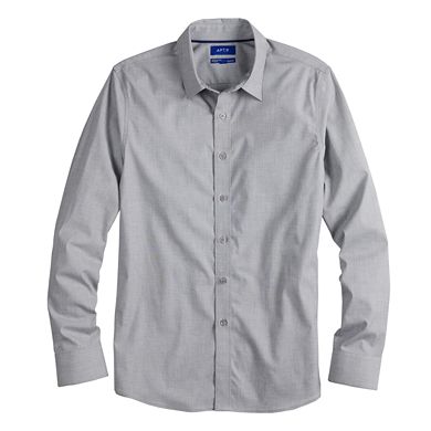Big & Tall Apt. 9® Premier Flex Regular-Fit No-Iron Button-Down Shirt