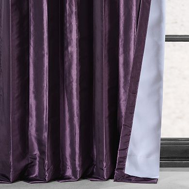 EFF Blackout Faux Silk Taffeta Window Curtain