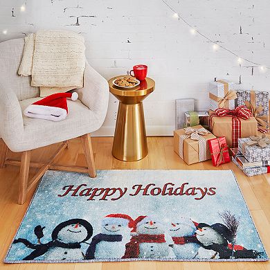 Mohawk Home Prismatic Snowmen Cheer Rug - 2'6" x 4'2"