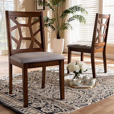 Baxton Studio Abilene Dining Chair 2-piece Set