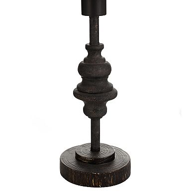 Cage Black Finish Table Lamp
