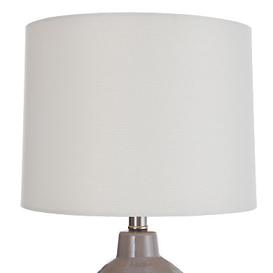 Gray Finish Accent Table Lamp
