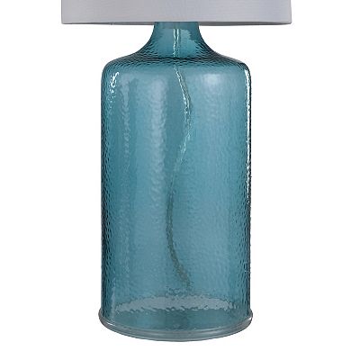 Aqua Blue Finish Table Lamp