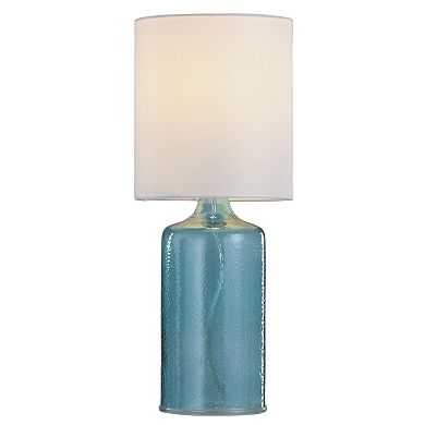 Aqua Blue Finish Table Lamp