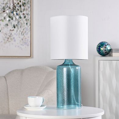 Aqua Blue Finish Table Lamp