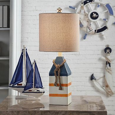 Blue & Orange Nautical Table Lamp