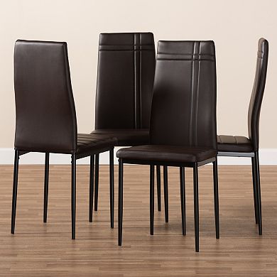 Baxton Studio Matiese Dining Chair 4-piece Set