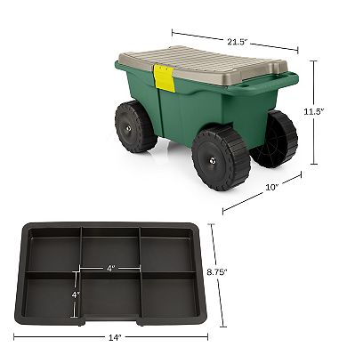 Pure Garden Indoor / Outdoor Storage Cart