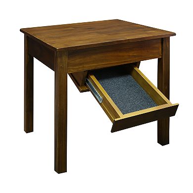 Casual Home Kennedy End Table & Concealed Drawer