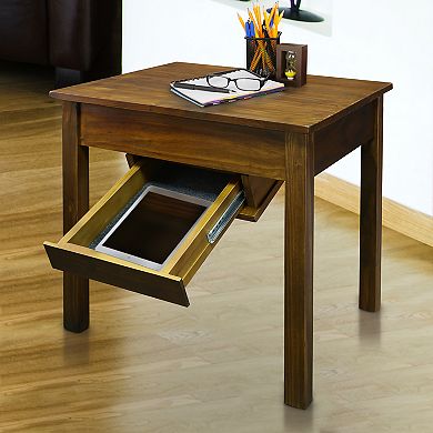 Casual Home Kennedy End Table & Concealed Drawer