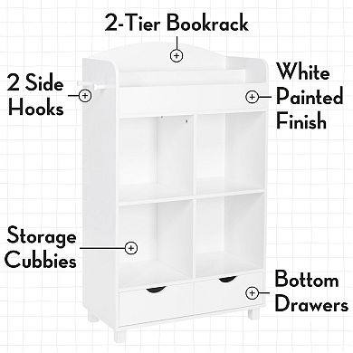 RiverRidge Home Book Nook Collection Kid's Cubby Storage Cabinet