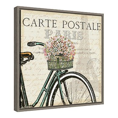Amanti Art "Paris Ride I" Framed Canvas
