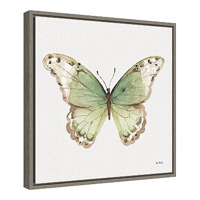 Amanti Art "Colorful Breeze XII (Butterfly)" Framed Canvas