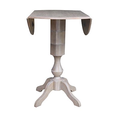 International Concepts Kayden Drop Leaf Pedestal Table